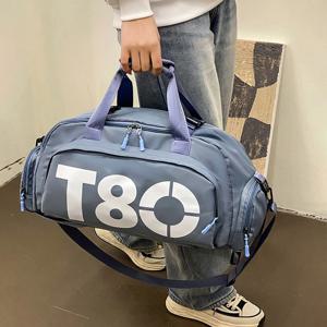 여성을위한 체육관 스포츠 배낭 T80 핸드 가방 피트니스 여행 토트 야외 여성 요가 신발 어깨 더플 수하물 휴대용 가방 남자