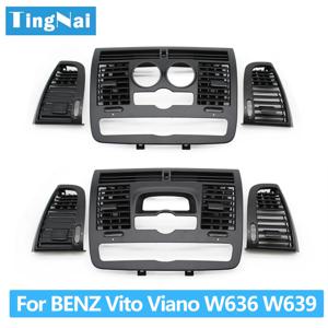 자동차 AC 벤트 그릴 왼쪽 오른쪽 중앙 에어 벤트 아울렛 커버 패널 메르세데스 벤츠 Vito Viano W636 W639 2004-2015