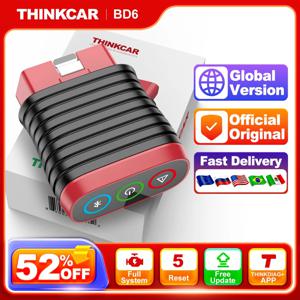 THINKCAR BD6 OBD2 스캐너 전체 시스템 진단 오일 IMMO ETS 블리드 브레이크 재설정 THINKDIAG APP를 통한 평생 무료 모든 자동차 자동차