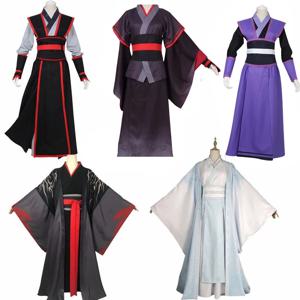 Wei Wuxian 코스프레 Mo XuanYu Lan Wangji 의상 애니메이션 악마 재배의 그랜드 마스터 코스프레 Mo Dao Zu Shi 의상 남자