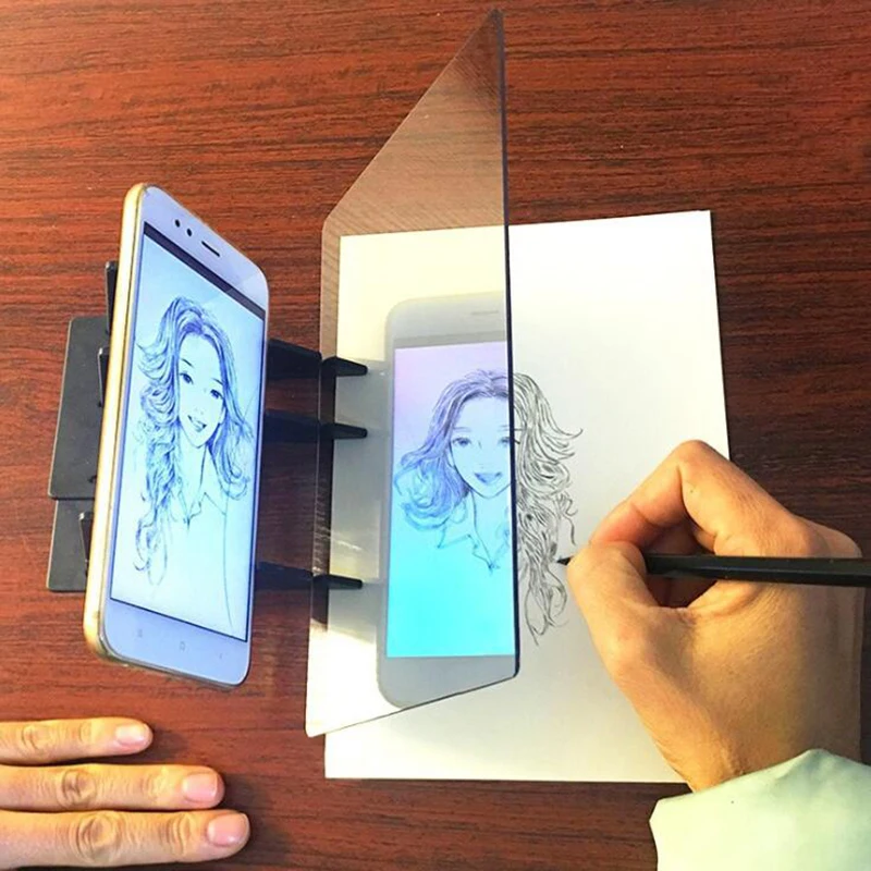 새로운 스케치 마법사 추적 V 광학 그리기 프로젝터 그림 반사 추적 라인 TableToys for Kids 선물