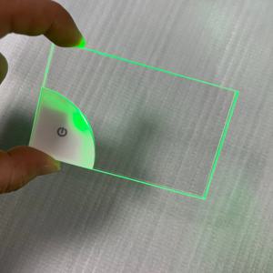 Led 빈 아크릴 빛나는 명함 빛 투명 이름 태그 보드 배터리 전원 남편 남자 친구를위한 DIY 선물 아빠 선물