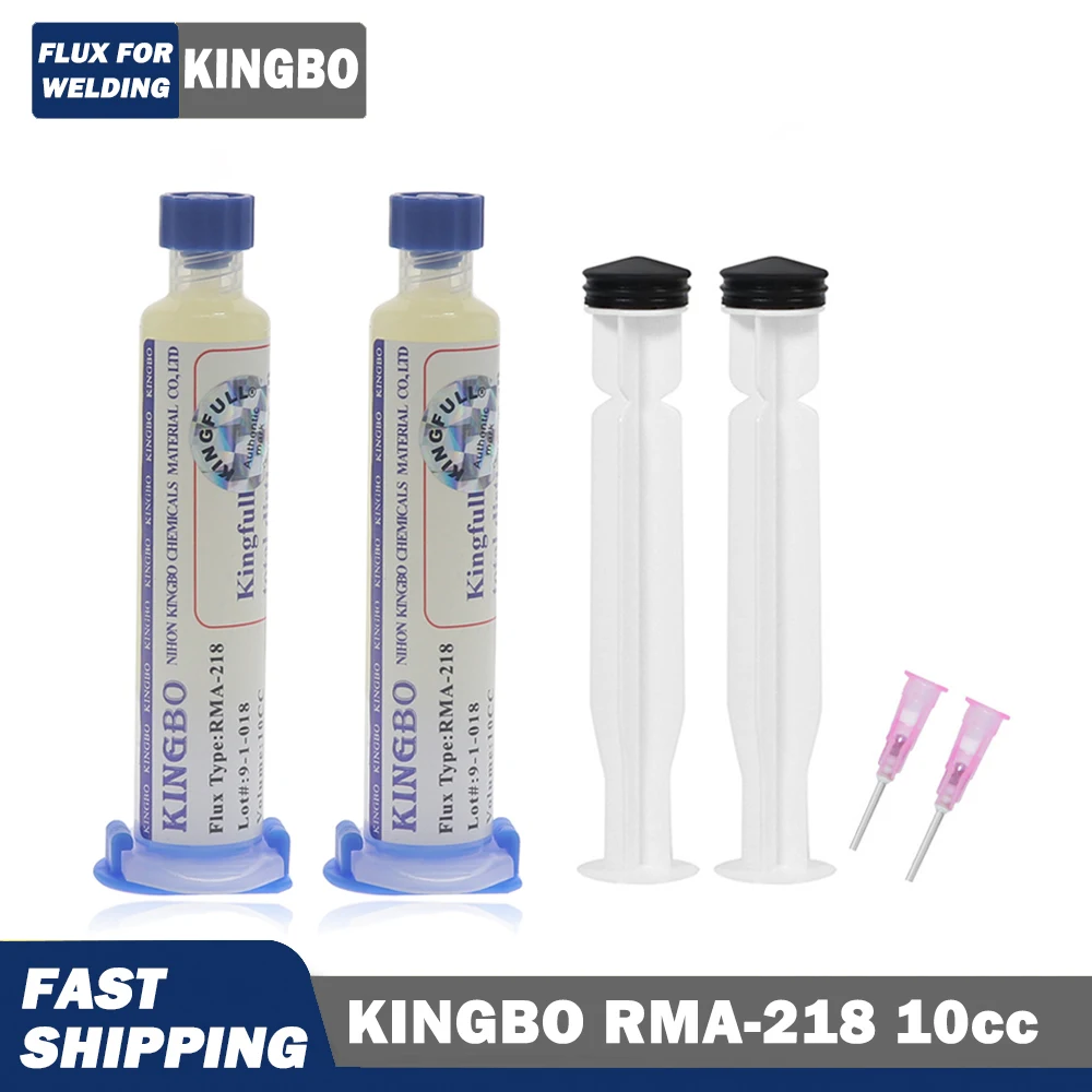 Kingbo Rma 218 오리지널 플럭스 10cc 솔더링 플럭스 청소 없음 용접 플럭스 스텐실 Universal Reballing