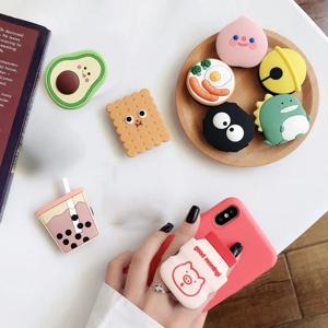 1pc 귀여운 만화 반지 전화 홀더 손가락 그립 전화 스탠드 데스크탑 핸드폰 마운트 아이폰 삼성 Xiaomi 스마트 폰 브래킷