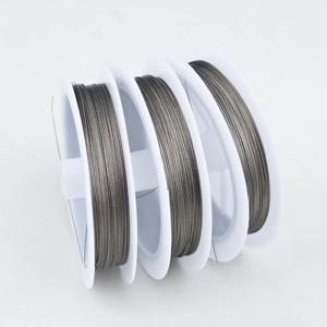 DoreenBeads 1 롤 50M 실버 색상 호랑이 꼬리 구슬 와이어 스틸 와이어 DIY 보석 만들기 결과 액세서리 0.30-0.45mm
