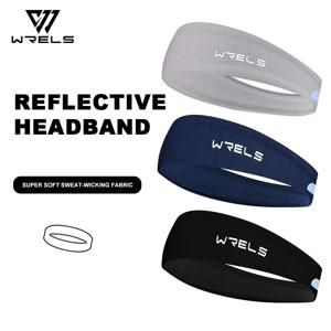 WRELS 스포츠 헤드 밴드 러닝 피트니스 스웨트 밴드 빠른 건조 탄성 흡수성 남성 여성 사이클링 조깅 테니스 요가 체육관 헤어 붕대