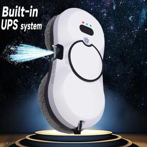 UPS 시스템을 갖춘 자동 창 청소 로봇, 유리 바닥 홈 오피스 스마트 기기용 지능형 진공 및 걸레 콤보