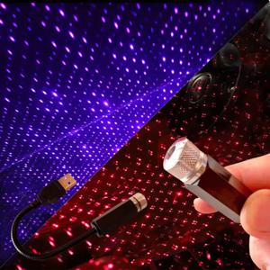 자동차 로맨틱 LED 별이 빛나는 하늘 야간 조명, USB 전원, 갤럭시 스타 프로젝터 램프, 자동차 지붕 방 천장 장식, 플러그 앤 플레이, 5V 빠른 배달 4-6 일 도착 무료 배송