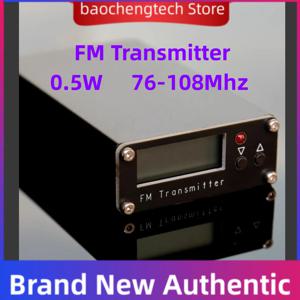 2000M 0.5W FM 송신기 76-108Mhz 디지털 디스플레이 FM 스테레오 전송 TYPE-C USB 교회 자동차 라디오 방송 캠퍼스 스테이션