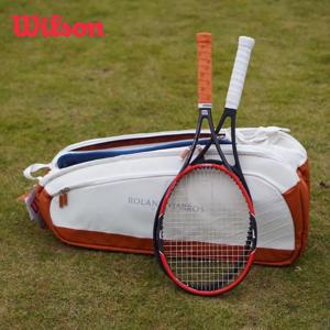 Wilson 2024 테니스 더플 라켓 가방 슈퍼 투어 독립 내부 포켓이 있는 9/5 라켓용 대용량 테니스 가방