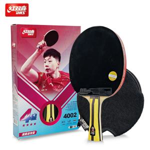 DHS H4002 4 스타 탁구 라켓 5 스타 6 스타 H5002 H6002 탁구 라켓 끈적 고무가있는 전문 순수 목재 패들