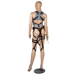 Titan Shingeki no Kyojin 정찰대 하네스 벨트 후크샷 의상 조절 벨트 코스프레 벨트에 대한 공격 무료 배송