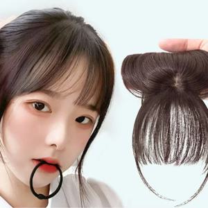 3D Air Bangs 합성 가발 여성 French Bangs 자연 보이지 않는 패치 인터넷 연예인 얼굴 쉐이핑 가짜 Bangs Hair Piece