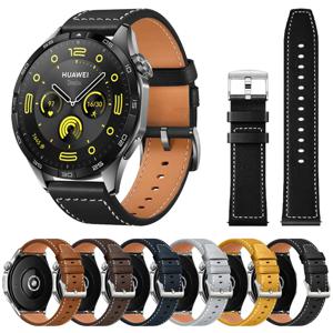 가죽 22 20mm 스트랩 화웨이 시계 GT 5 4 46mm 시계 4 프로 GT 3 GT2 프로 42mm 버드 밴드 시계 밴드 소프트 교체 팔찌