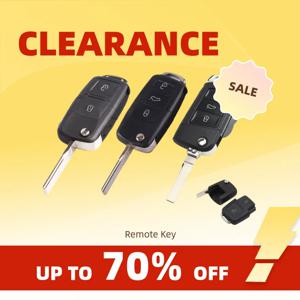 Clearance_Modified 3 버튼 원격 플립 접이식 자동차 키 쉘 케이스 VW 골프 4 5 Passat B5 B6 폴로 Touran Jetta Seat Skoda_Co