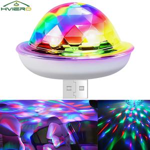 미니 USB 자동차 인테리어 장식 주변 조명 RGB 매직 DJ 무대 효과 디스코 크리스탈 사운드 파티 보조베터리 홈 나이트 룸