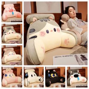 침대 머리 등받이 베개 소파 쿠션 기숙사 독서 베개 임신 한 여자 허리 보호 만화 패턴 의자 쿠션