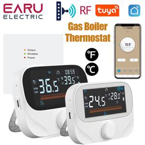 투야 와이파이 스마트 홈 무선 온도조절기 RF 배터리, 가스 보일러, 물 가열 디지털 온도 컨트롤러, 알렉사 구글 홈
