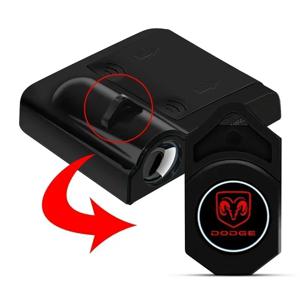 모델 led 자동차 도어 프로젝터 Dodge Caliber Ram 1500 Caravan Charger Grand Dakota Journey SRT 용 고화질 환영 조명
