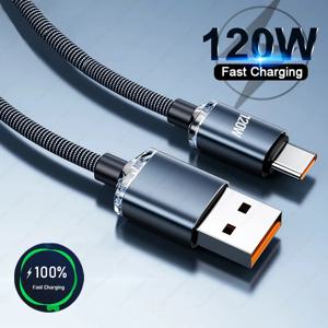 USB C타입 고속 충전 케이블, 샤오미 레드미 노트 13 프로 터보 초고속 충전 데이터 코드, POCO 화웨이 원플러스 OPPO용, 120W