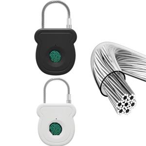 2025 새로운 열쇠가없는 USB 충전 지문 잠금 장치 스마트 자물쇠 도어 잠금 장치 0.2 초 잠금 해제 휴대용 도난 방지 자물쇠