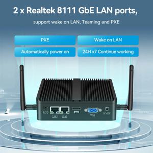 Inter i3 i5 Celeron 프로세서를 지원하는 Helorpc 산업용 미니 PC 4xUSB 1xHDMI 1xVGA 컴퓨터가 포함된 WIN10 Linux RS232 WiFi