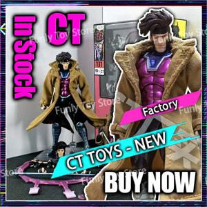 재고 있음 Ct Toys Gambit Figure Mafex 131 X-Men 울버린 애니메이션 액션 피규어 입상 동상 모델 맞춤형 선물 어린이 장난감