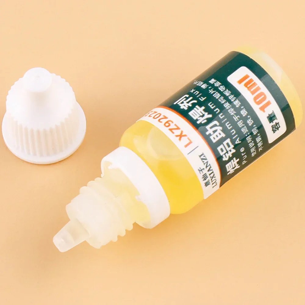 액체 알루미늄 금속 전자 구리 납땜 플럭스, 물 세척 18650 배터리 납땜, 10ml/병