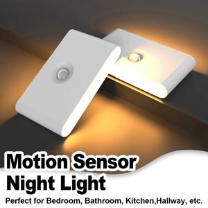 모션 센서 Led 나이트 램프 무선 자성 0.2w 2700k 충전 가능한 스마트 300amh Abs 난방 계단 램프 찬장 램프 복도