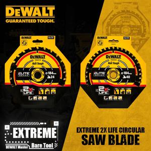 DEWALT DT90257 DT90259 익스트림 2X 수명 원형 톱날, 목공 전동 공구 액세서리, 184mm