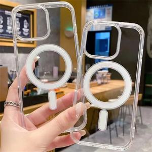 Magsafe 자기 무선 충전 케이스 용 커버 IPhone 16 15 14 11 12 13 Pro MAX XR X XS MAX 7 8 Plus 휴대 전화