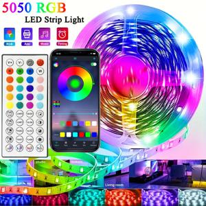 40M/131Ft Led 스트립 조명 APP 44 키 음악 동기화 원격 제어 USB 5V RGB 유연한 테이프 룸 장식 TV 백라이트 다이오드