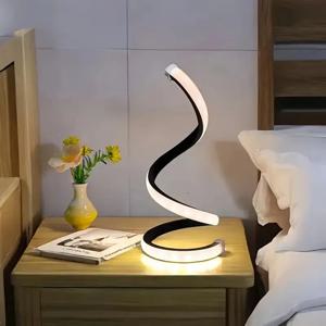 2025 새로운 LED 현대 머리맡 램프 변형 가능한 나선형 테이블 램프 밤 램프 사무실 거실 침실 장식 밤 램프