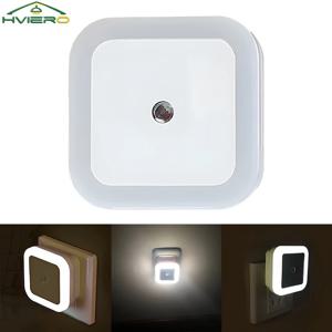 LED 야간 조명 모션 센서 스마트 전구 플러그 작동 침대 옆 사각형 벽 램프 룸 복도 통로 화장실 주택 조명