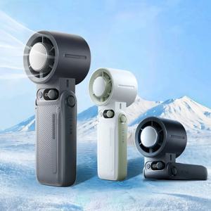 미니 휴대용 팬 3600mAh 충전식 배터리 휴대용 팬 접이식 교수형 목 팬 휴대용 야외 캠핑 얼음 냉각 팬