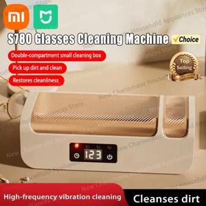 Xiaomi MIJIA 초음파 안경 청소 기계 화면 디스플레이 초음파 보석 틀니 클리너 고주파 초음파