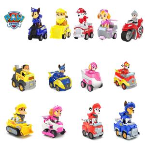 PAW Patrol 위대한 성취 구조 팀 파워 개 만화 조립 수제 파워 자동차 펜던트 장난감 어린이 생일 선물