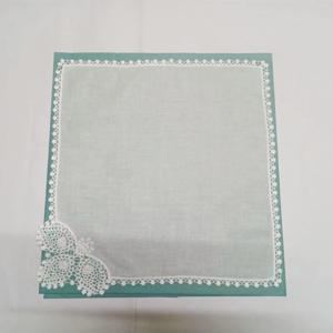 특별한 날용 참신한 여성용 손수건, 화이트 100% 코튼 웨딩 손수건, 자수 레이스 Hankies, 12PCs/로트, 12x12 인치