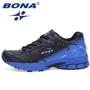 BONA 새로운 스타일 남성 운동화 전형적인 스포츠 신발 야외 운동화 남성 운동화 편안한 여성 스포츠 운동화