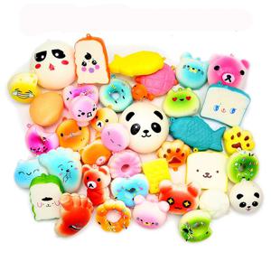 Antistress Squishy Kawaii 장난감 천천히 상승 짜기 동물 과일 도넛 빵 케이크 음식 안티 스트레스 Reliver 릴리프 미니 장난감