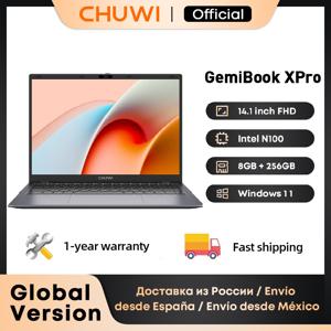CHUWI 제미북 XPro 인텔 N150/N100 노트북 8GB 램 256GB SSD 14.1인치 UHD 화면 인텔 N100 프로세서 윈도우 11 노트북 PC