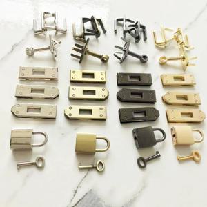 여성용 핸드백 회전 걸쇠 잠금 버클, DIY 부품 가죽 공예, 금속 가방 잠금 하드웨어 액세서리, 1 세트 (7 개), 45mm, 4 색