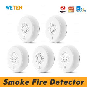 EWeLink Tuya Zigbee 스마트 연기 화재 센서 감지기, Zigbee2mqtt 를 통한 홈 어시스턴트, Tuya 허브 Sonoff Zigbee Bridge와 함께 작동