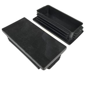 1/2/5/10pcs 60x60mm 60x80mm 60x100mm 60x120mm 플라스틱 검정색 블랭킹 엔드 캡 튜브 파이프 삽입 플러그 마개