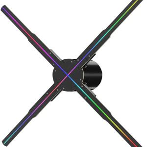 50cm Wifi 홀로그램 팬 3D 광고 기계 576 LED 로그인 네온 스마트 HD 플레이어 지원 비디오 그림 로고 홀로그램 빛