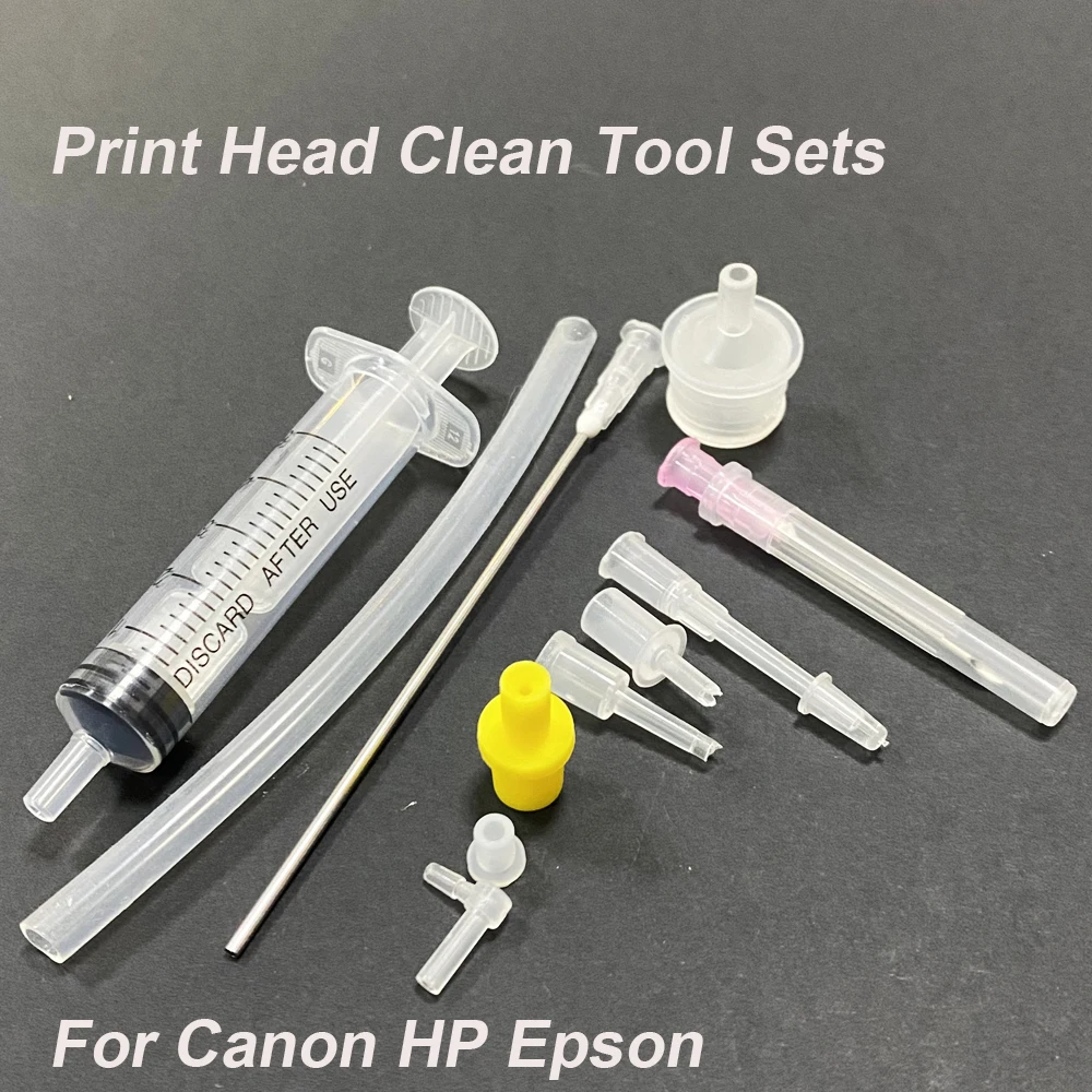 프린트 헤드 유지 보수 수리 청소 액체 키트 Canon HP Epson 용 염료 잉크 프린트 헤드 청소 도구 세트