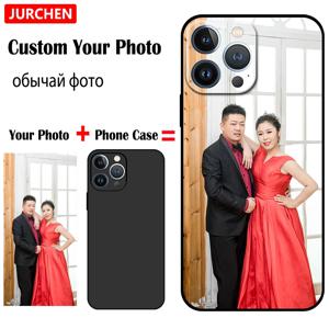 사용자 정의 사진 케이스 iPhone 16 15 14 13 12 11 Pro 16Pro Max Mini 8 7 6 6S Plus 실리콘 투명 가죽 유리 플라스틱 커버