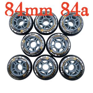 인라이너 스케이트 휠, 84x24mm, 84mm, 84A 롤러 휠, 로트당 8 개, 무료 배송