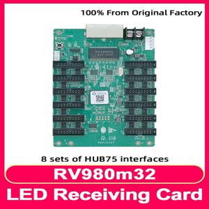 Linsn RV908m32 수신 카드 비디오 월 컨트롤러 LED 디스플레이 화면 RGB 매트릭스 HBU75 풀 컬러 모듈 제어 카드
