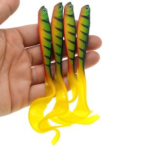 낚시 미끼 125mm 5.5g Swimbait Shad T-Tail 부드러운 미끼 인공 실리콘 미끼베이스 파이크 낚시 지그 워블러